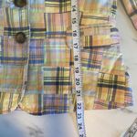 Talbots  Women's Madras Plaid Blazer Size 6‎ Blue Pink Green Patchwork Preppy Photo 7