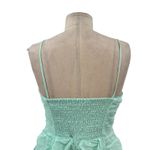 Urban Outfitters Kimchi Blue Belladonna Dress Ruched Mini Turquoise Size Medium Photo 9