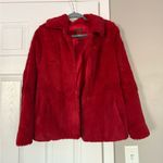 Bernardo  Collection Red Fur Jacket Christmas Holidays Photo 0