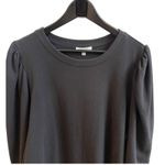 Splendid Black Puff Sleeve Crewneck Sweatshirt Dress XL Cotton Blend Casual Photo 1