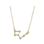 Boutique NEW Taurus 18k Gold Constellation Zodiac Star Necklace Birthday Astrology Photo 9