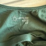 OFFLINE By Aerie Real Me Low Key Longline Sports Bra Green Small NWT Photo 7
