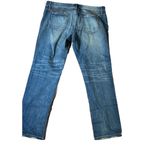 Gap 1969 Womens Sz 34RDenim Jeans Blue Real Straight Distressed Mid Rise Stretch Photo 6