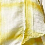 Free People We The Free Top Washed Away Yellow Windowpane Tie Dye Shirt Size XS Photo 7