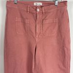 Madewell  Emmet 2.0 Wide‎ Leg Crop Pant in Dusty Rose Size 31 Tall Photo 3