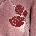 Ariat  Womens Size Medium Burnout Velvet Floral Waist Tie‎ Long Sleeve Top Boho Photo 2