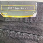 Refuge NWT Crop Boyfriend Jeans Black Size 0 Distressed Curve Loving Photo 8