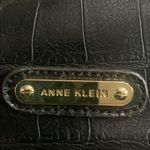 Anne Klein Vintage   Black Croc-Embossed Shoulder Bag Photo 2