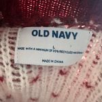 Old Navy  L red snowflake fair isle button down cardigan Photo 2