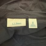 L.L. Bean 3/4 Sleeve Soft Knit Drawstring Waist Casual Dress Black Med Photo 2