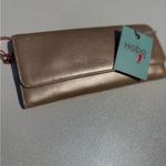 NWT HOBO Elegant Metallic Wallet Silver Photo 1