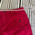 Faded Glory ‎ Cargo Mini Skirt sz 8 Med Cotton Utility Red Y2K Hipster Trendy 90s Photo 3