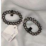 Musi Chain Link Shoe Clips Gold Tone Gun Metal Black Vintage Accessories Photo 0