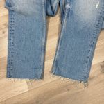 Free People We The Free Vixen Distressed Cigarette Crop Jeans Raw Hem Blue 25 Photo 8
