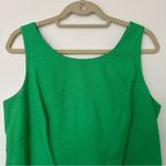 Lilly Pulitzer  Crochet Floral Trim Sleeveless Shift Dress 8 Green White Womens Photo 2