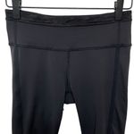 Lululemon Ruched Cropped Leggings Black Stretch Athletic Crop Women’s Size 4 Photo 1