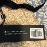 White Fox Boutique NWT  Sheer Perfection Long Sleeve Underwire Crop Black Small Photo 4