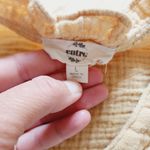 Entro Mustard Crinkle Tiered Long Sleeve Tunic Mini Drezs Size Large Photo 5