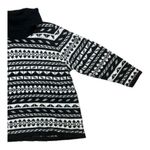Lane Bryant  Plus Size 22/24 Black White Acrylic Pullover Sweater Turtleneck Knit Photo 3