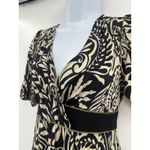 Heart soul Y2K Babydoll Dress Sz S Boho Baroque Festival Retro Tie Back Deep V Photo 3