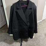 Good American Scuba Blazer 2.0 Black Neoprene Double Breasted Women’s 2XL NWT Photo 1