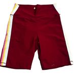 Spiritual Gangster Women's Maroon Athletic Shorts M Yoga Running Fitness Summer Photo 3