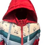 Coach  CHEVRON SHORT DOWN JACKET SIZE SMALL RED MULTICOLOR Photo 2