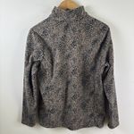 Lands End Fleece Pullover Womens Sz M Leopard 1/4 Zip‎ Shirt Outdoor Warm Size M Photo 4