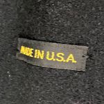 Vintage Wool Coat Oversized Faux Fur Collar Suede Leather Detail Black Womens XL Photo 9