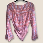 Peach Love California Peach Love Multicolor Aztec Print Bodysuit |Size S Photo 2