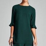 CeCe  kate ruffle flounce dress in green size 4 Photo 0