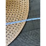 NWOT FLOPPY TAN STRAW‎ HAT Summer w/ removable Leopard Ribbon Tie Bow Photo 3