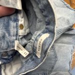 PacSun  High waisted‎ blue denim shorts button fly 90s Girlfriend Photo 2