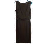 2000s Vintage M Siamo Brown Wool Belted Sheath Midi Dress Tailored Quiet Luxury Size 6 Photo 13