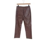 Miaou Chocolate Brown Junior Vegan Leather Pants Size M Photo 3
