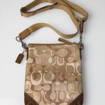 Coach 10148 Vintage Y2K Optic Tan Brown Signature Swing Bag Crossbody Bag Photo 1