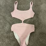 Solid & Striped  Bailey One Piece Pale Pink Swimsuit Photo 1