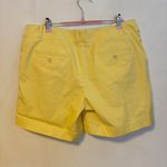 Talbots  Mid Rise Bermuda Chino Shorts Butter Yellow Womens Size 12 Petite Photo 1