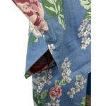 VTG Randy With Love Blue Floral One Button Shacket Blazer XL Photo 4