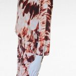 Venus Brown & White Tie Dye Ruched Bodycon Dress Size Medium Photo 2