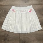 Trophy House 15” High Rise White Pleated Pocket Tennis Golf Skirt Skort Size XS Photo 3