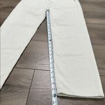 Vince  Union Slouch Cropped Corduroy Button Fly Straight Leg Pants Cream Size 0 Photo 9