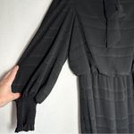 Julia Jordan Jumpsuit 6 Black Long Sleeves Elastic Neck Bow Polyester New Photo 3