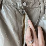 Citizens of Humanity Isola Patent Leather Crop Bootcut Pants Cashew Tan 34 Photo 4