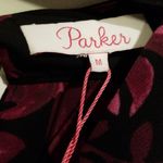 Parker ππ Floral Print Keyhole Ruffle Shift Dress ~ Midnight Fleur Medium M NWT Photo 7