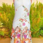 Didier Parakian Floral Art Printed Flowy Maxi Dress | Boho Gypsy Vintage Size M Photo 2