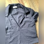 Babaton  black polo crop shirt medium Photo 2