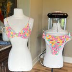 Colorful Floral 70s vibe Bikini set Pink Size undefined Photo 2