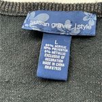 Susan Graver  dressy black sweater, gold beading and specks throughout, s… Photo 1