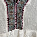 New White Mark Gauzy Dress Boho Flowy Colorful Embroidery Mini Size M NWT Size M Photo 4
